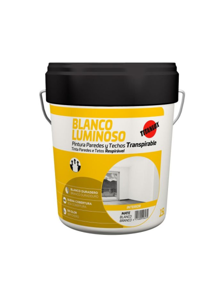 PINTURA PLASTICA TX BLANCO LUMINOSO MATE 15L
