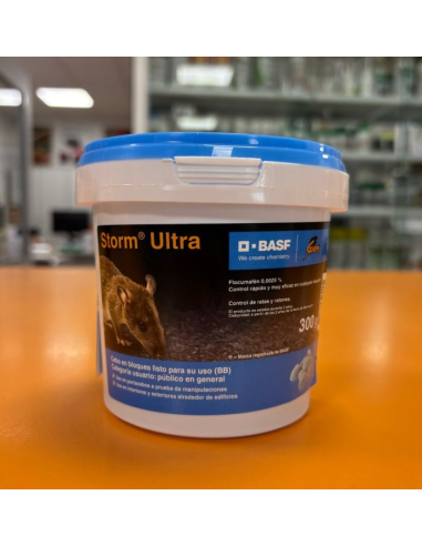 Storm Ultra Raticida Bloques Flocoumafen 300 g