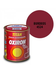 Oxiron Esmalte Antioxidante Liso Burdeos 0,75 L Brillante