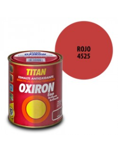 Oxiron Esmalte Antioxidante Liso Rojo 0,75 L Brillante