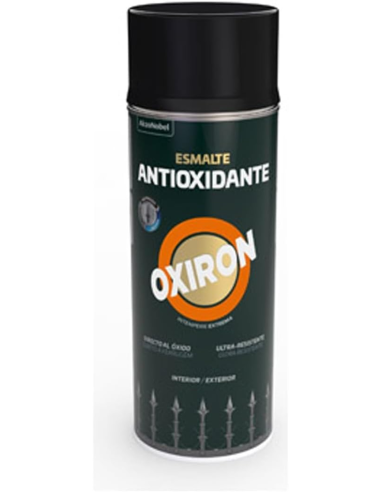 OXIRON SPRAY LISO SATINADO NEGRO 0,4L
