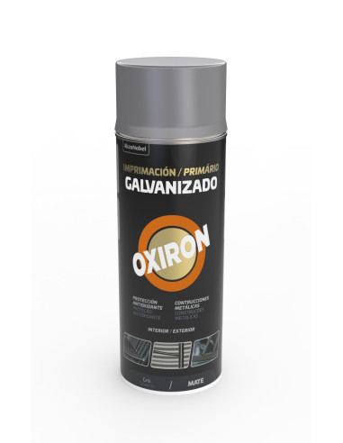 OXIRON SPRAY GALVANIZADO GRIS 0,4L