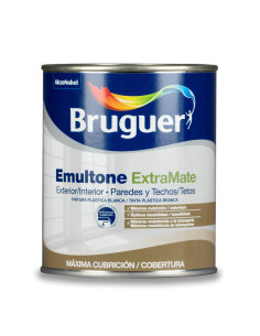 PINTURA PLASTICA BRUGUER EMULTONE EXTRA MATE 750 ml   BLANCO 2