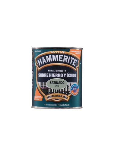 HAMMERITE ESMALTE METALICO  SATINADO 750 ml  GRIS