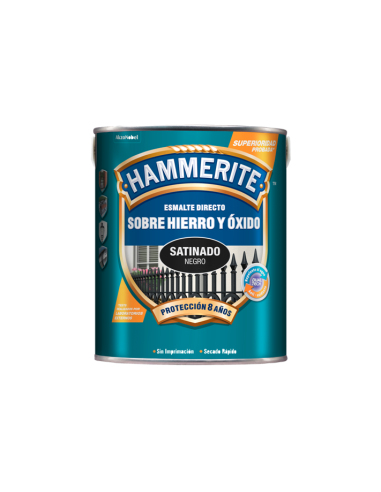 HAMMERITE ESMALTE METALICO  SATINADO 5 L NEGRO