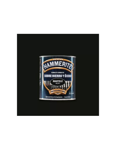 HAMMERITE ESMALTE METALICO  MARTELE 250 ml  NEGRO