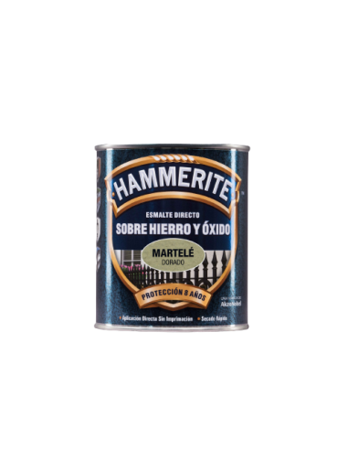 HAMMERITE ESMALTE METALICO  MARTELE 750 ml  DORADO