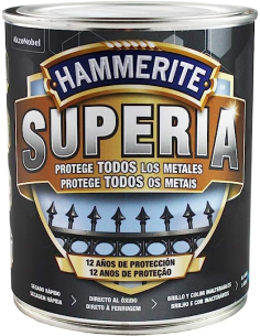 Hammerite Superia Esmalte Brillante Marrón Oscuro 750 ml