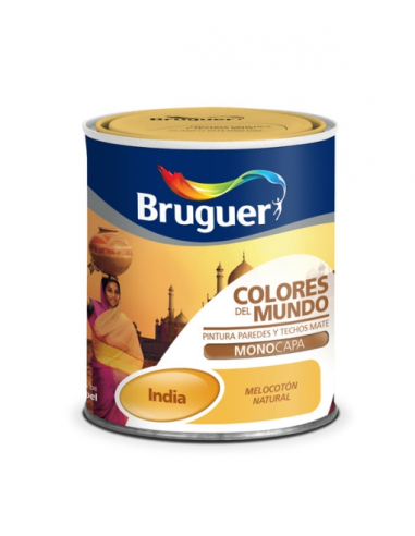 BRUGUER CORES DO MUNDO 750 ml. ÍNDIA PÊSSEGO...