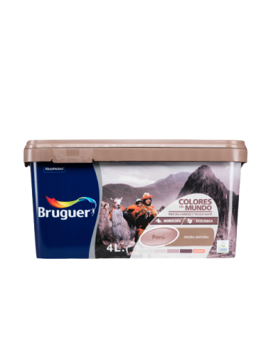 BRUGUER CORES DO MUNDO 4 l. PEDRA NATURAL DO PERU