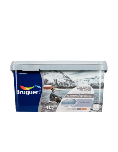 COLORES del MUNDO 4 L  ESCANDINAVIA GRIS NATURAL