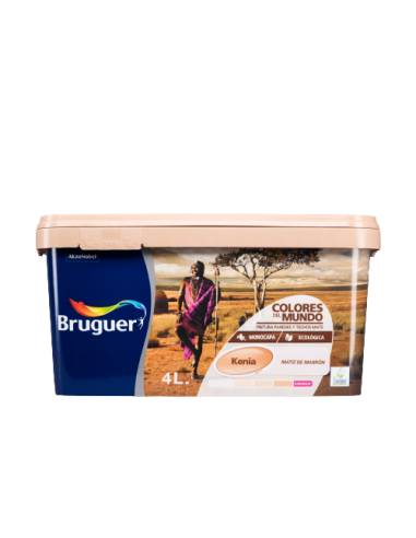 BRUGUER CORES DO MUNDO 4 l. TOM MARROM QUÊNIA