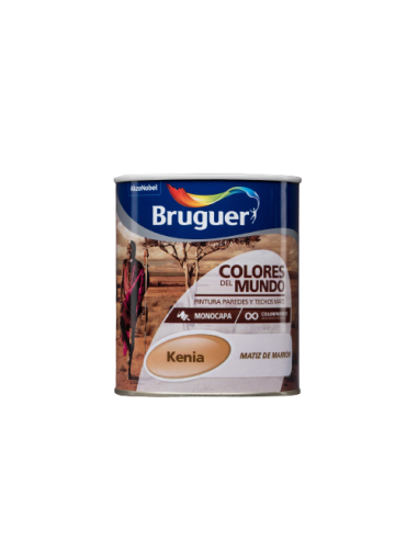 BRUGUER CORES DO MUNDO 750 ml. TOM MARROM QUÊNIA