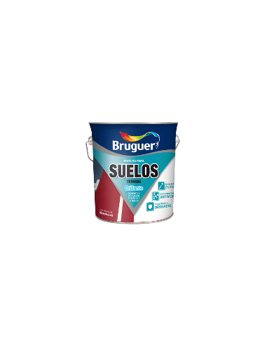 PINTURA SUELOS BRUGUER TERRENA 4 L GRIS   7001