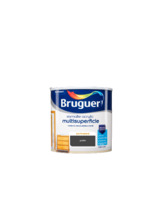 ESMALTE BRUGUER ACRYLIC MULTISUP. SATINADO 250 ml  GRAFITO