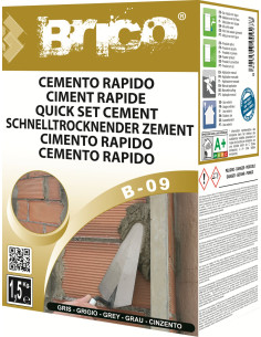 Baixens Cemento Rápido Brico B-09 Gris 1,5 kg