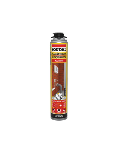 ESPUMA POLIURETANO SOUDAL 750 ml PISTOLA