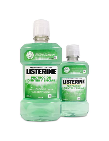 PACK LISTERINE COLUTÓRIO PROTEÇÃO DENTES E...