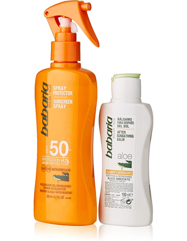 BRONCEADOR BABARIA SPRAY 200 ml F-50 ALOE...