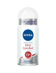 DESODORANTE UNISEX NIVEA ROLL ON 50 ml DRY COMFORT