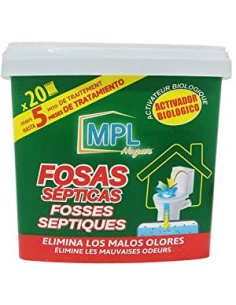 MPL Activador Fosas Sépticas Tarro 20 Bolsas