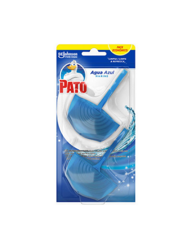 LIMPIA INODORO PATO GEL RECAMBIO AZUL PACK-2