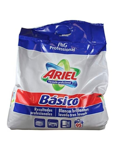 Ariel Detergente en Polvo Básico Saco 95 Lavados