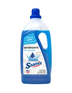 Saamix Detergente Gel Líquido Azul 4 L