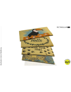 CAPACHO COCO PVC 40X70 TROPICAL RETO. 2