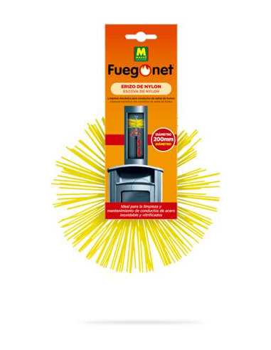 Fuegonet Deshollinador Erizo de Nylon Ø 200 mm