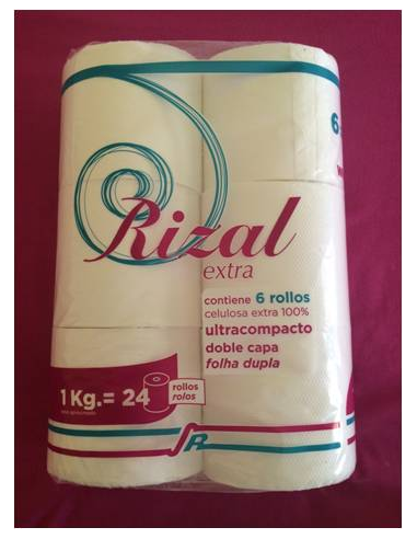 Rizal Papel Higiénico Extra Kilo 6 Rollos