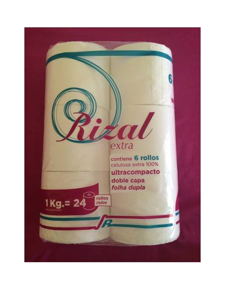 Rizal Papel Higiénico Extra Kilo 6 Rollos