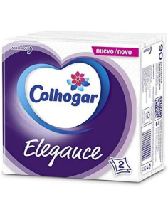 Colhogar Servilletas Elegance 2 Capas Blancas 90 uds