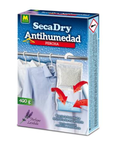 Secadry Deshumidificador Percha Antihumedad Lavanda 400 g 2