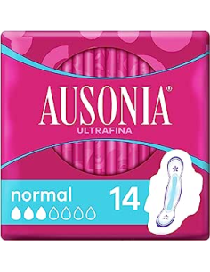 Ausonia Compresas Air Dry Normal Alas 14 uds