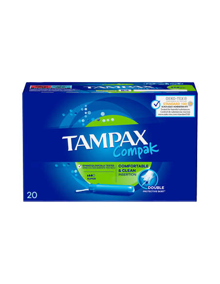 TAMPON TAMPAX COMPAK SUPER 22 uds