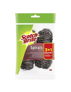 ESTROPAJO ACERO SCOTCH BRITE BOLSA  4 uds 2