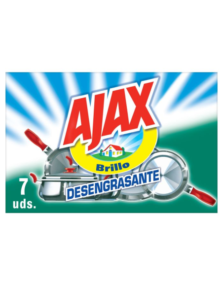 Ajax Estropajo Jabonoso Limón 7 uds