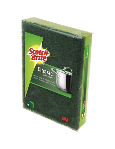 Scotch-Brite Estropajo Fibra Verde con Esponja...