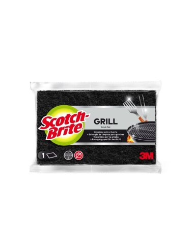 Scotch-Brite Estropajo Negro Grill Limpieza...