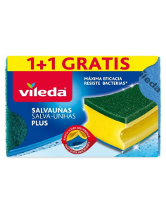 Vileda Estropajo Salvauñas Antibacterias Pack 2 uds 2