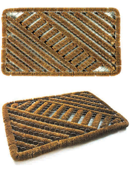 Textiles SAR Felpudo Kiev Coco y Alambre 40 x 60 cm