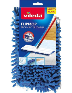 Vileda Recambio Mopa Flip Mop Pet Pro Microfibra 2 en 1 2