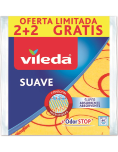 Vileda Bayeta Suave Amarilla 35 x 40 cm Pack 2+1