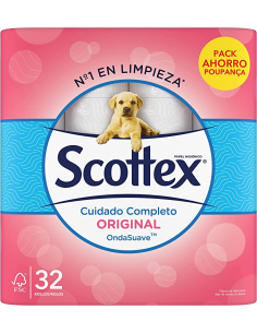 PAPEL HIGIÊNICO SECO ORIGINAL SCOTTEX 32 ROLOS 2