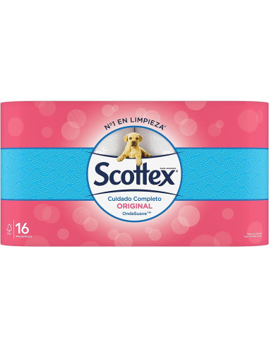PAPEL HIGIÊNICO SECO ORIGINAL SCOTTEX 16 ROLOS