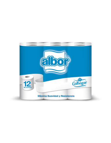 Colhogar Papel Higiénico Albor 2 Capas 12 Rollos