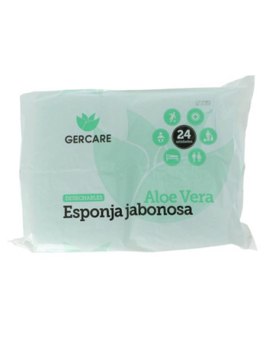Gercare Esponja Jabonosa Desechable Aloe Vera...