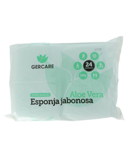 Gercare Esponja Jabonosa Desechable Aloe Vera 24 uds