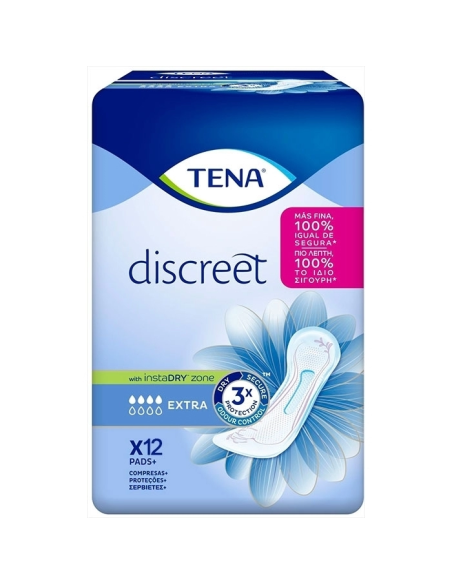COMPRESA TENA LADY  DISCREET EXTRA 10+2 UN.